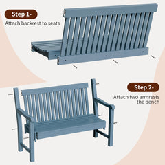 Detail | The Wulfern Drima Poly Lumber Garden Bench