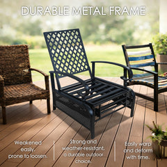 Room | The Wulfern Eschati Reclining Patio Lounge Chair in a styled room