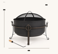 Dimensions | Fire pit dimensions: 34 in W, 34 in D, and 23 in H