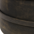 Steel finish detail | Dark steel bowl exterior and muted dark bronze reinforcement band