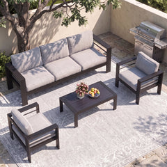 Room | The Wulfern Folegandros Aluminum Conversation Set in a styled room