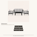 Dimensions | 16 inch seat height, 5 inch cushion height, and 32 inch armchair height