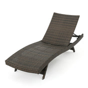 Wulfern Ftena Wicker Chaise Lounge