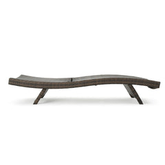 Side | Side view of the Wulfern Ftena Wicker Chaise Lounge