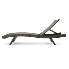 Side | Side view of the Wulfern Ftena Wicker Chaise Lounge