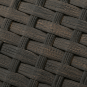 Texture | true close-up of the dark brown flat woven wicker basket pattern