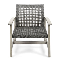 Front | Straight-on view of the Wulfern Gaidaronisi Wicker Club Chairs