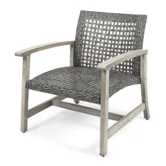 Angle | Three-quarter view of the Wulfern Gaidaronisi Wicker Club Chairs
