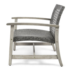Side | Side view of the Wulfern Gaidaronisi Wicker Club Chairs