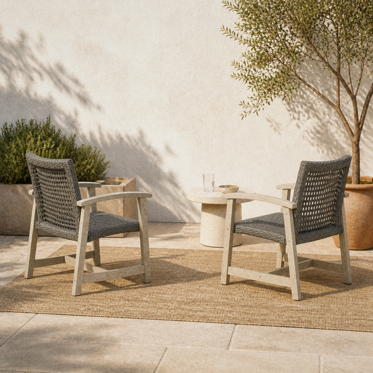Wulfern Gaidaronisi Wicker Club Chairs