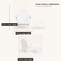 Dimensions | Chair shown with ottoman; chair measures 30.4 inches wide, 37.6 inches deep, and 37.8 inches high