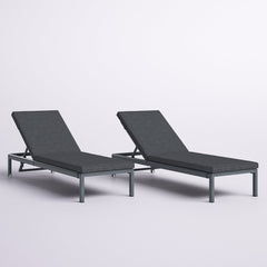 Side | Side view of the Wulfern Glaronisi Reclining Chaise Lounge Set