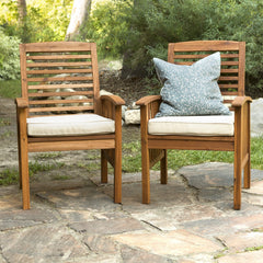 Room | The Wulfern Gramvoussa Acacia Dining Chairs, Set of 2 in a styled room