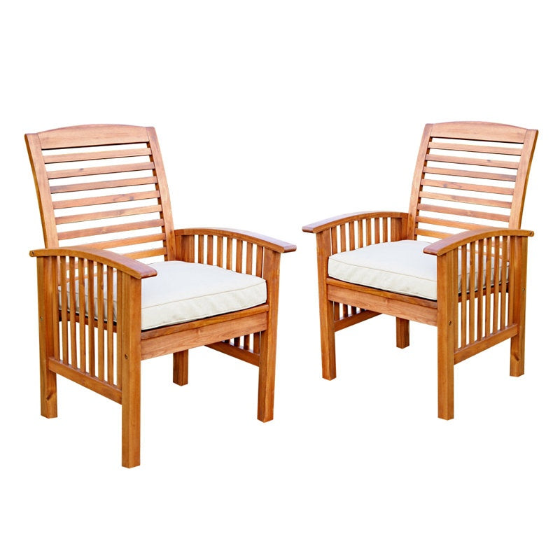 Wulfern Gramvoussa Acacia Dining Chairs, Set of 2