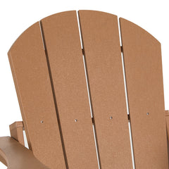 Detail | Close view of the Wulfern Iraklia Folding Adirondack Set