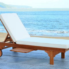 Room | The Wulfern Kameni Rolling Eucalyptus Chaise Lounge in a styled room