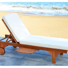 Room | The Wulfern Kameni Rolling Eucalyptus Chaise Lounge in a styled room