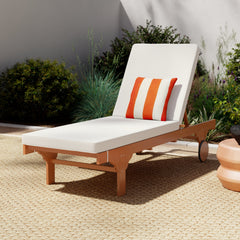 Room | The Wulfern Kameni Rolling Eucalyptus Chaise Lounge in a styled room