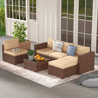 Wulfern Katapola 4-Person Modular Patio Conversation Set