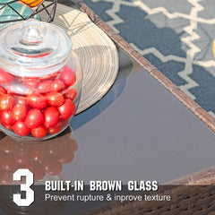 Detail | The Wulfern Katapola 4-Person Modular Patio Conversation Set