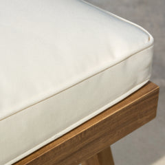 Texture | Close view of the Wulfern Keros Acacia 3-Piece Bistro Set
