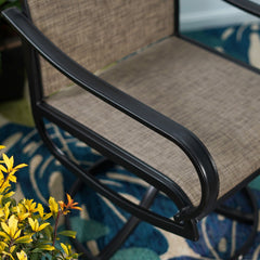 Detail | Close view of the Wulfern Kinaros Swivel Dining Chair Set