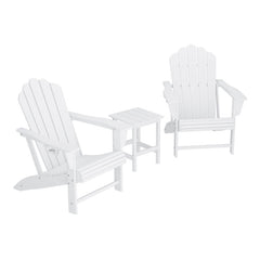 Angle | Three-quarter view of the Wulfern Levitha 3-Piece Adirondack Set