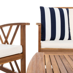 Detail | Close view of the Wulfern Makra Acacia Conversation Set