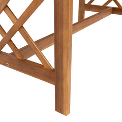 Detail | Close view of the Wulfern Makra Acacia Conversation Set