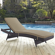 Wulfern Marmaronisi Cushioned Wicker Chaise Lounge
