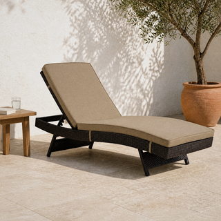 Wulfern Marmaronisi Cushioned Wicker Chaise Lounge
