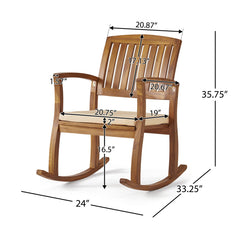 Angle | Three-quarter view of the Wulfern Ofidoussa Rocking Chairs, Set of 2