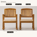 Dimensions | two-chair plate with 16.5 inch seat height, 26.75 inch arm height and 33.38 inch runner labels
