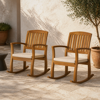 Wulfern Ofidoussa Rocking Chairs, Set of 2