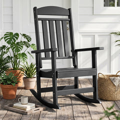 Angle | Three-quarter view of the Wulfern Piperi Poly Rocking Chairs, Set of 2
