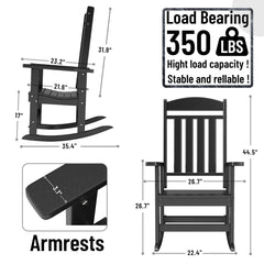 Detail | The Wulfern Piperi Poly Rocking Chairs, Set of 2