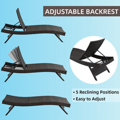 Detail | The Wulfern Psathoura Folding Chaise Lounge Set