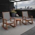 In a room | charcoal rooftop terrace with the complete two-chair and side-table set