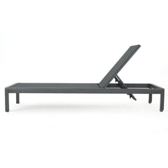 Side | Side view of the Wulfern Saliagos Reclining Sling Chaise Lounge Set of 4