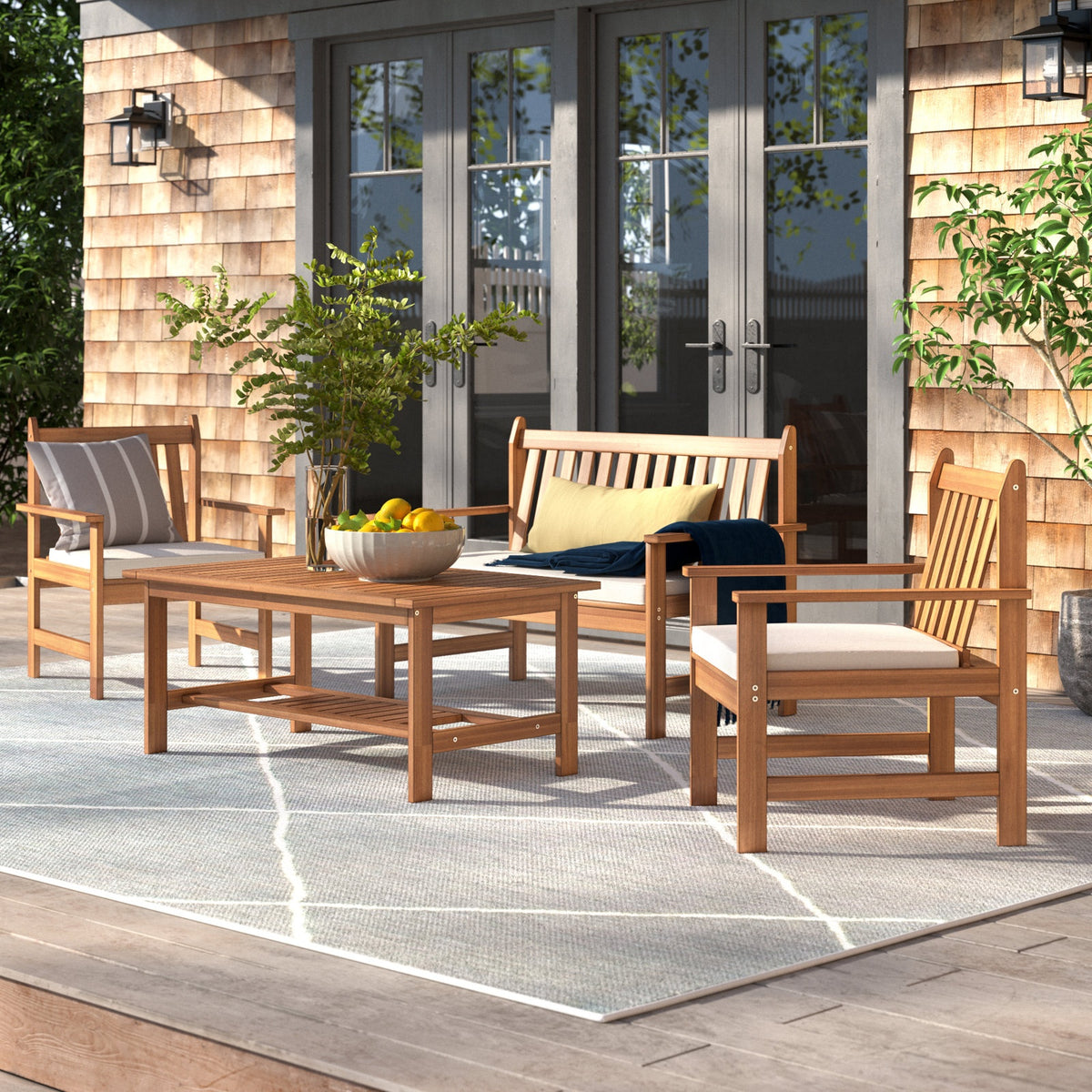 Wulfern Sifnos 4-Piece Conversation Set