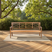 Wulfern Strongilo Crossback Garden Bench