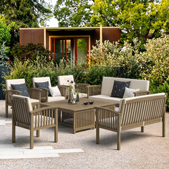 Room | The Wulfern Telendos 8-Person Conversation Set in a styled room