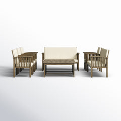 Front | Straight-on view of the Wulfern Telendos 8-Person Conversation Set