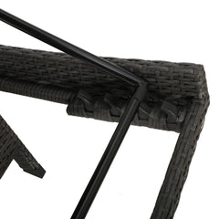 Detail | Close view of the Wulfern Tigani 3-Piece Wicker Lounger Set