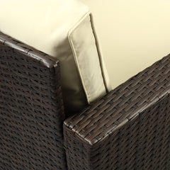 Texture | Close view of the Wulfern Tragonisi 5-Piece Wicker Conversation Set