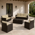 Scale | complete set beside a full-height black-framed patio doorway