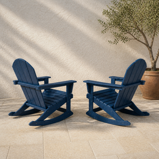 Wulfern Velopoula Rocking Adirondack Chairs, Set of 2