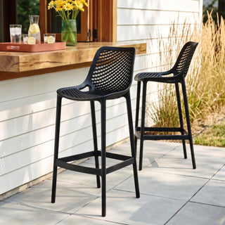 Wulfern Venetiko Lattice Bar Stools, Set of 2