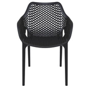 Wulfern Viokastro Mesh Stacking Dining Armchairs, Set of 2