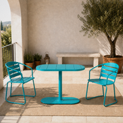 Wulfern Ypsili Oval Folding Bistro Set